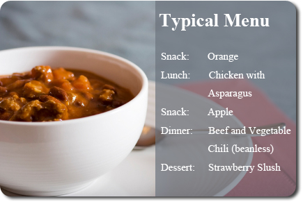 Typical Menu